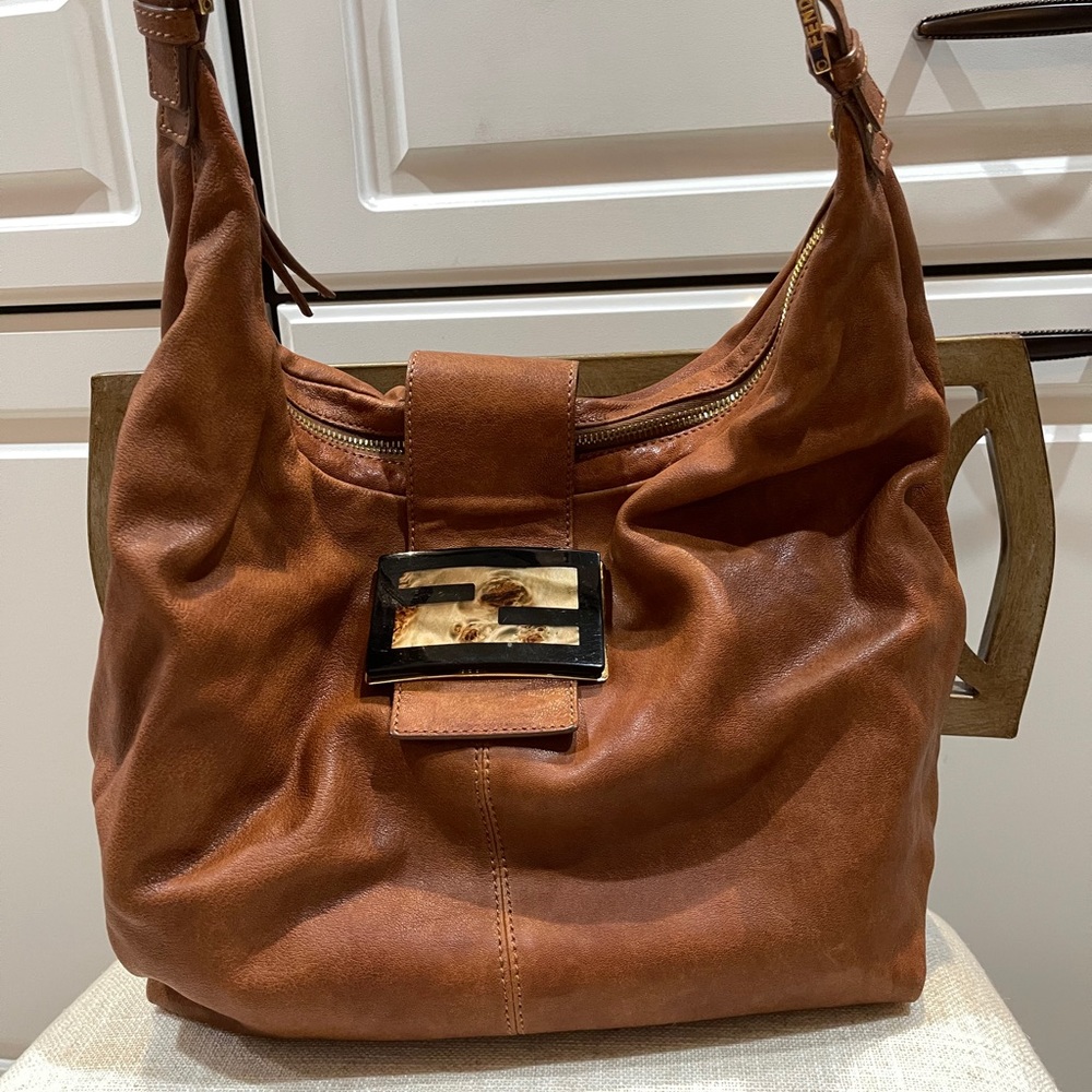 Fendi hobo soft leather bag - Picture 2 of 5